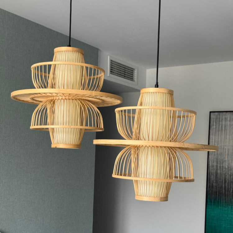 Rattanowa lampa wisząca Astra naturalna 1xE27 - 11638