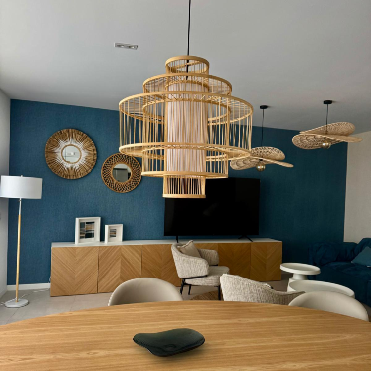 Lampa wisząca Stela rattanowa 1xE27 - 11639