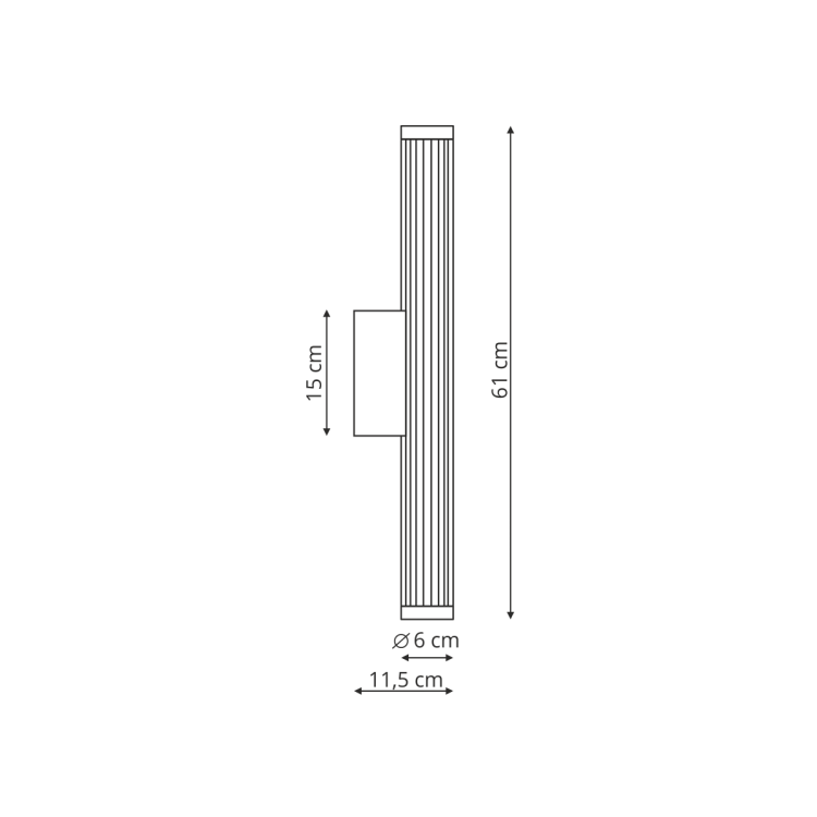 Kinkiet Vena 60 cm chrom LED CCT - 11700