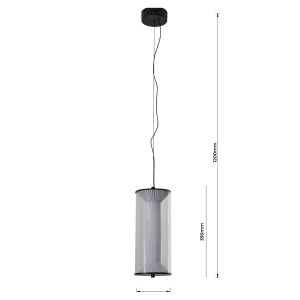 Lampa wisząca Aeris transparentna LED CCT