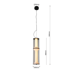 Lampa wisząca Aeris 2 transparentna LED CCT