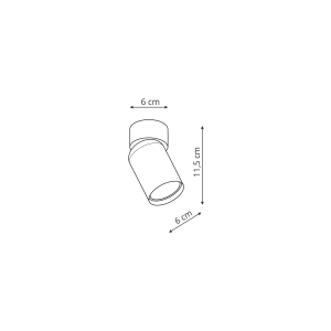 Pointa 1 spot biały 1xGU10