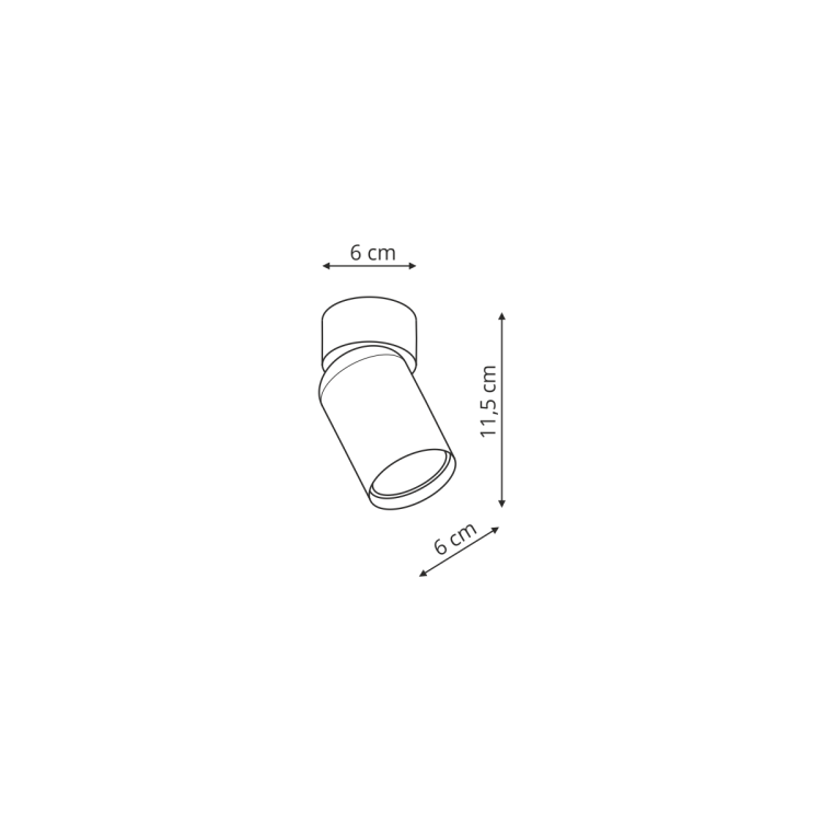 Pointa 1 spot biały 1xGU10 - 11871