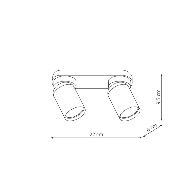 Pointa 2 spot biały 2xGU10 - 11875