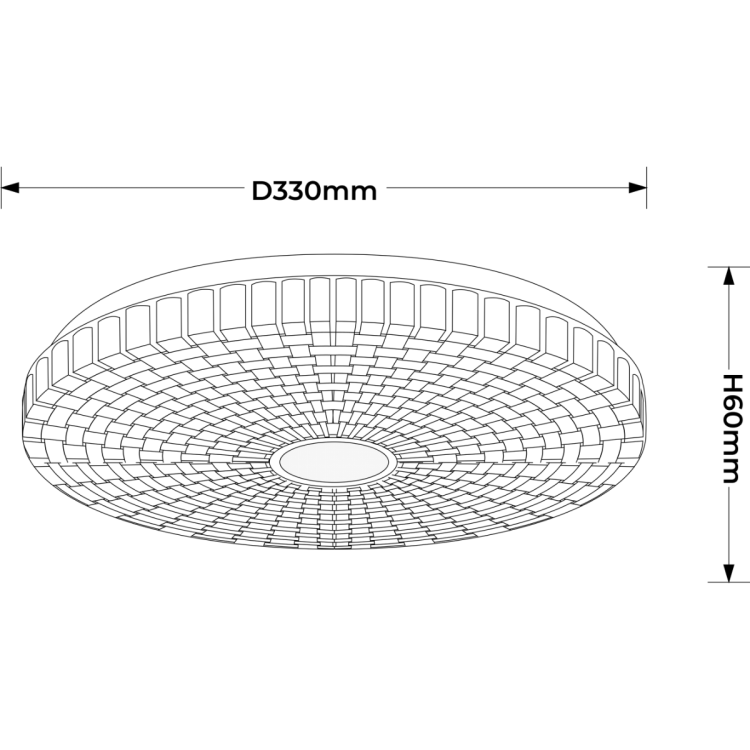Plafon Solaro 33 cm biały LED 4000K - 11903