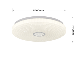 Plafon Solaro 40 cm biały LED 4000K