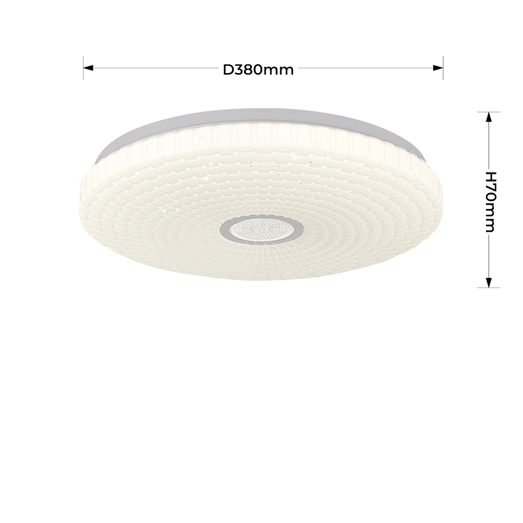 Plafon Solaro 40 cm biały LED 4000K - 11910