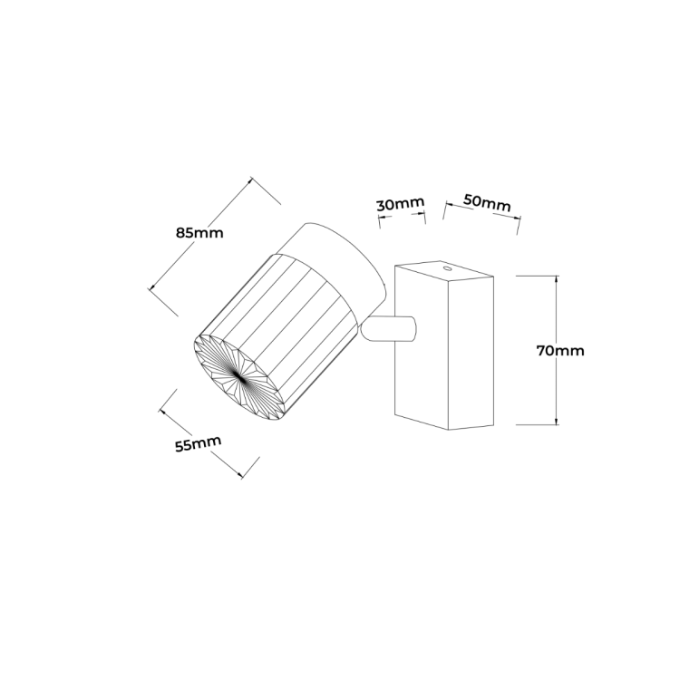 Erovia spot 1 złoty LED CCT - 11913