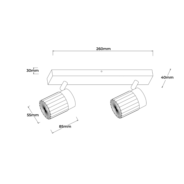 Erovia spot 2 złoty LED CCT - 11923