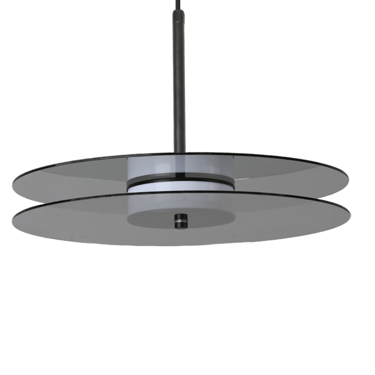 Wisząca lampa duża Casy dymna LED CCT - 12007