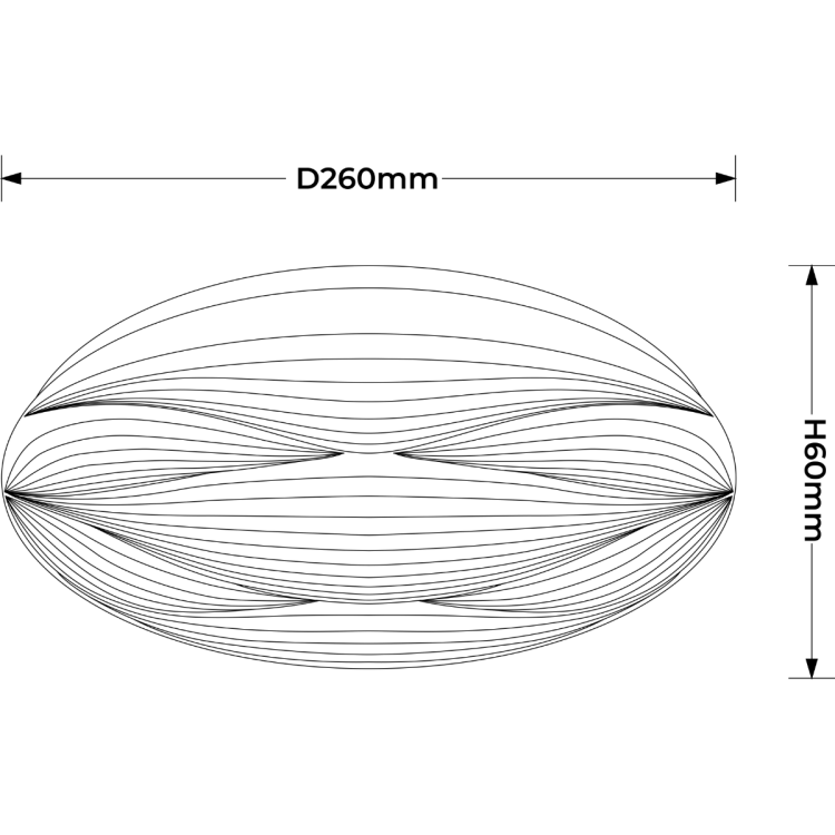 Plafon Moluna 26 cm biały LED 4000K - 12048