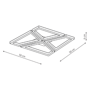 Plafon Nivra czarny LED CCT