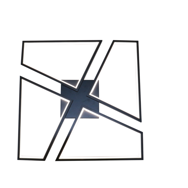 Plafon Nivra czarny LED CCT - 12184