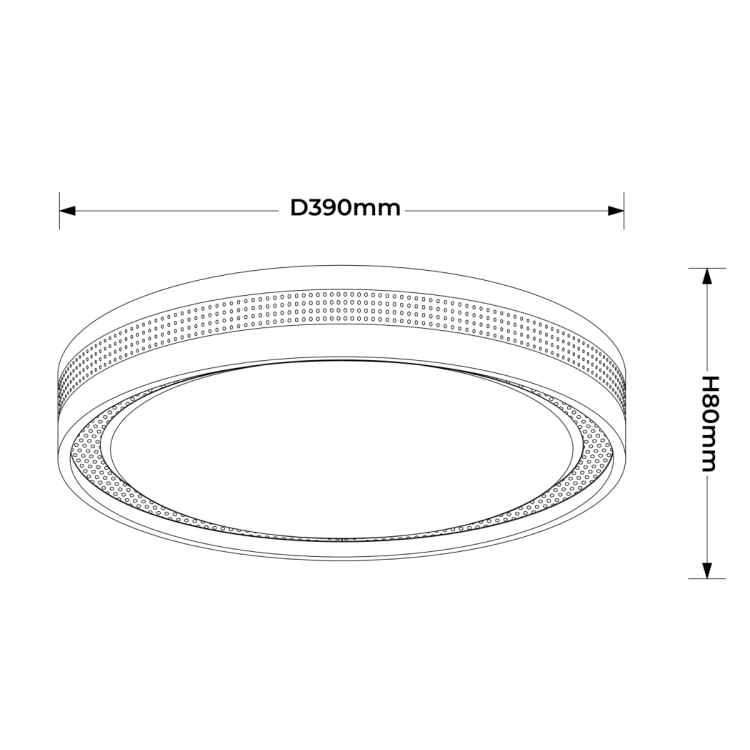 Plafon Ronda biały LED CCT - 12267