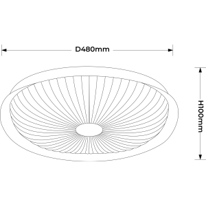Plafon Luniq 50 cm biały LED CCT