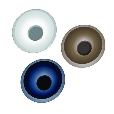 Plafon COCO 60 cm niebieski LED