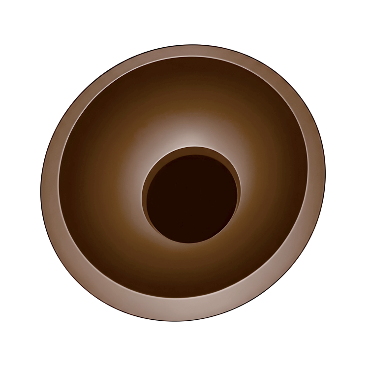 Plafon COCO 40 cm coffee LED - 12337