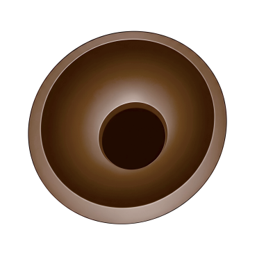 Plafon COCO 60 cm coffee LED