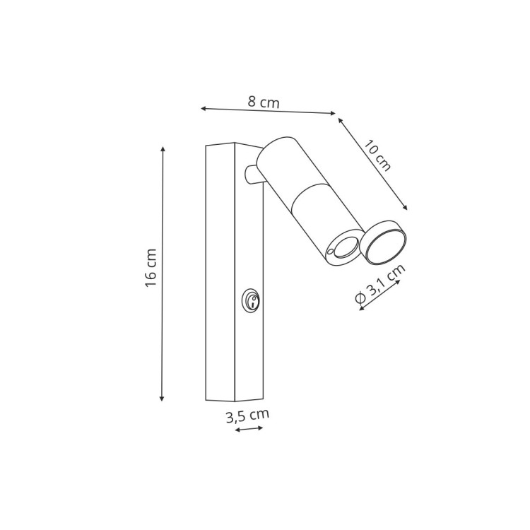 Kinkiet Miri biały LED - 12357