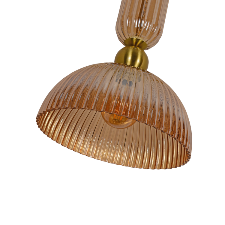 Piega 1 wisząca duża Bursztynowa - 12375