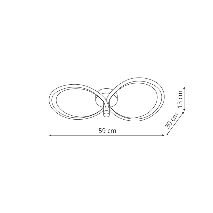 Azina 2 Plafon złota LED - 12425