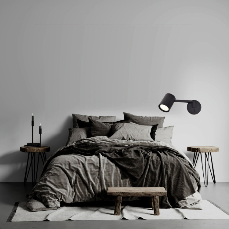 Kinkiet z wysięgnikiem Snow NEW czarny 1xGU10 - 12436