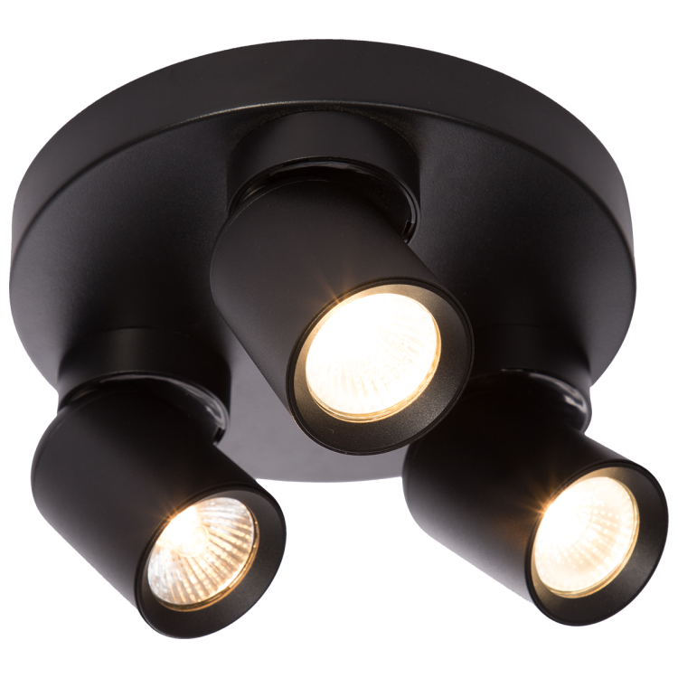 Plafon Pointa czarny 3xGU10 - 12480