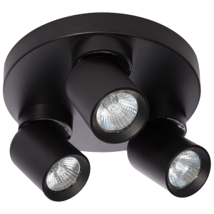 Plafon Pointa czarny 3xGU10