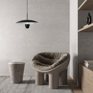 Lampa wisząca Ufo L czarna LED CCT