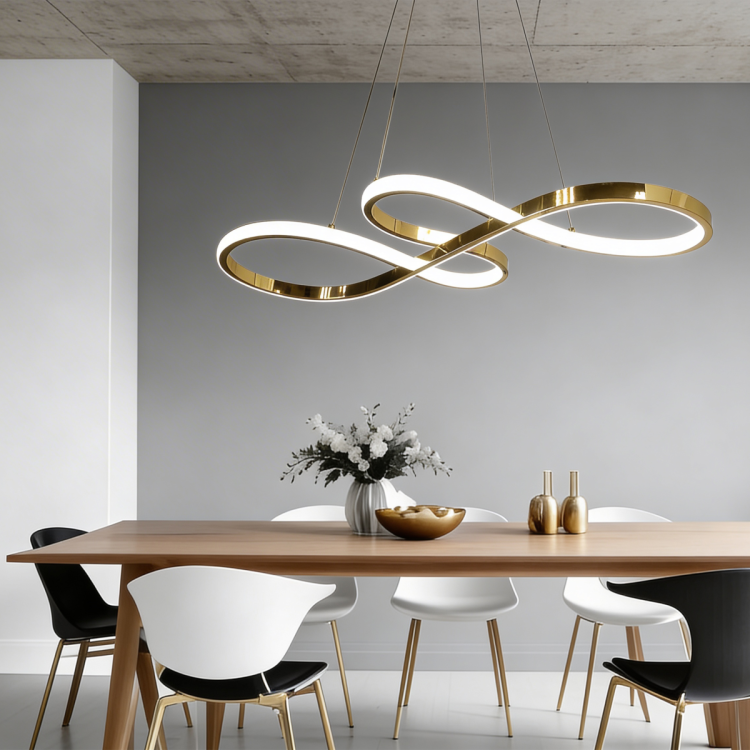 Lampa wisząca Twist 50 cm złota LED CCT - 12525