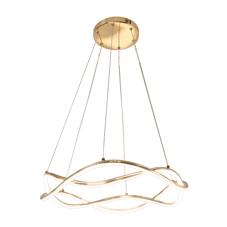 Lampa wisząca Infania 32 cm złota LED CCT - 12529