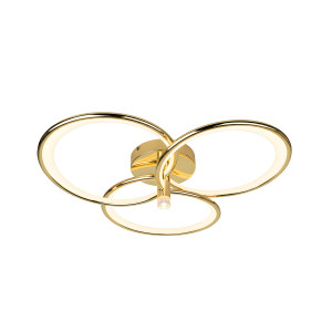 Azina 3 Plafon złota LED