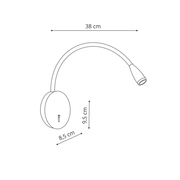 Kinkiet Roli biały LED - 12546