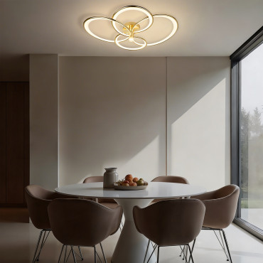 Azina 4 Plafon złota LED