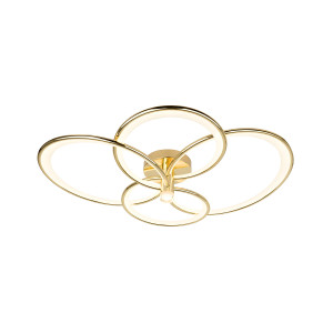 Azina 4 Plafon złota LED