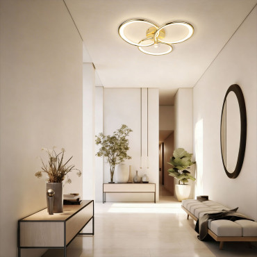 Azina 3 Plafon złota LED