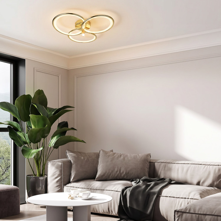 Azina 3 Plafon złota LED - 12560