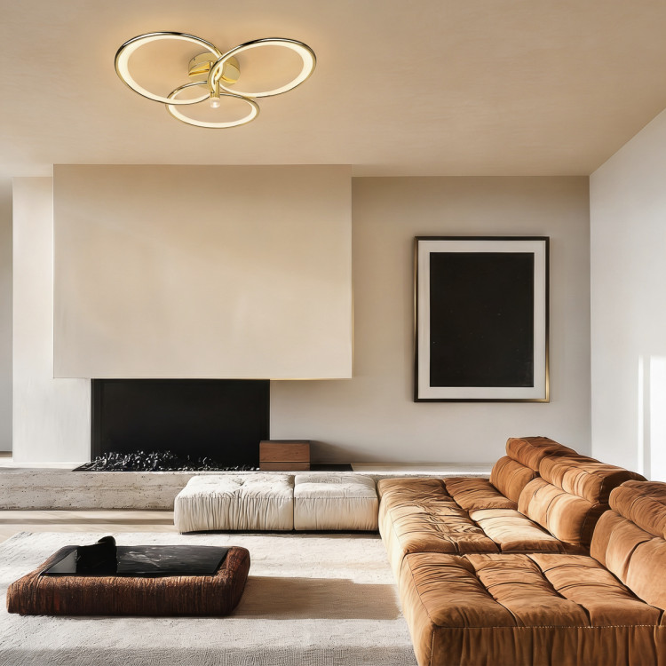 Azina 3 Plafon złota LED - 12561