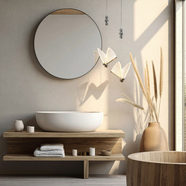 Lampa wisząca Mariposa 1 srebrna LED CCT