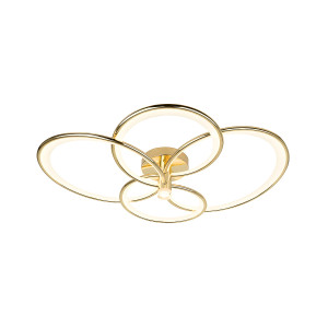 Azina 4 Plafon złota LED