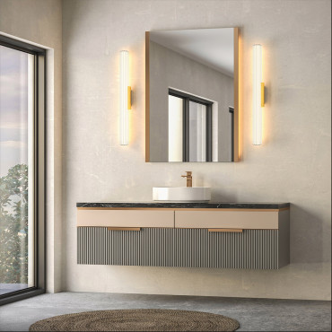 Kinkiet Linea 61 cm złoty LED CCT