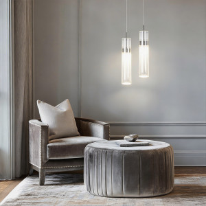 Lampa wisząca Ambiente srebrna LED CCT