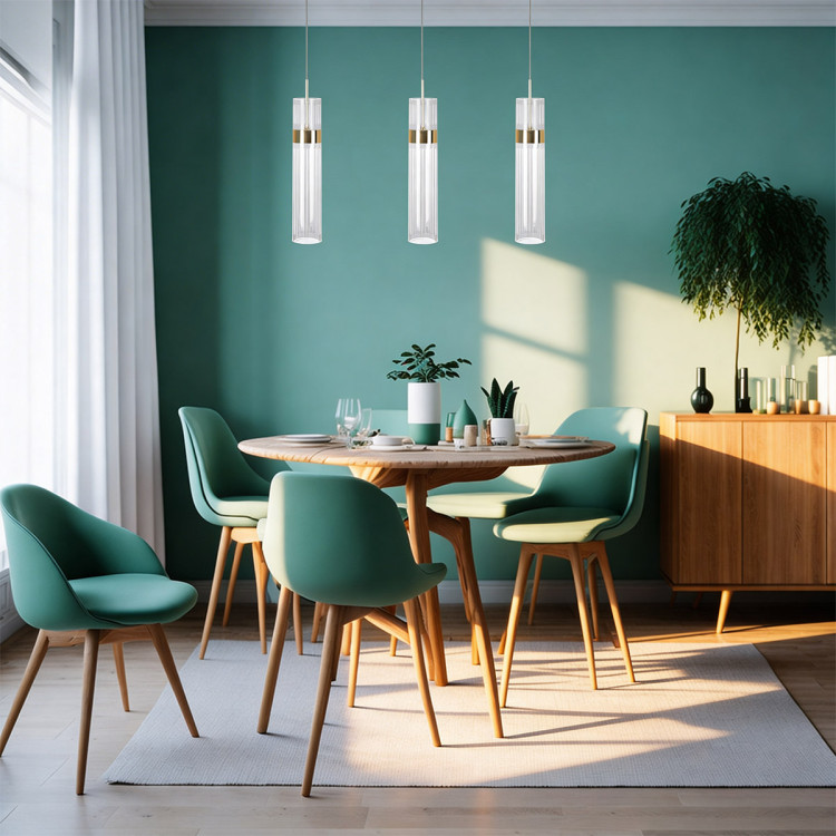 Lampa wisząca Ambiente 3 złota LED CCT - 12578