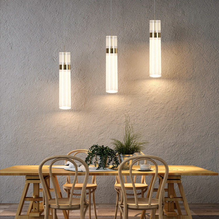 Lampa wisząca Ambiente 3 złota LED CCT - 12579