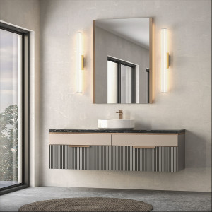 kinkiet łazienkowy IP44 złoty LED