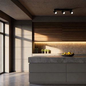 Spot Snow 3 czarny 3xGU10