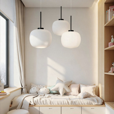 Lampa wisząca Jukon biała 1xE27