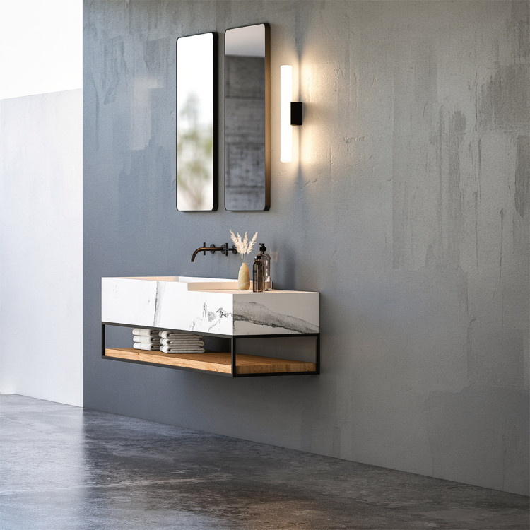 Kinkiet Linea 45 cm czarny LED CCT - 12608