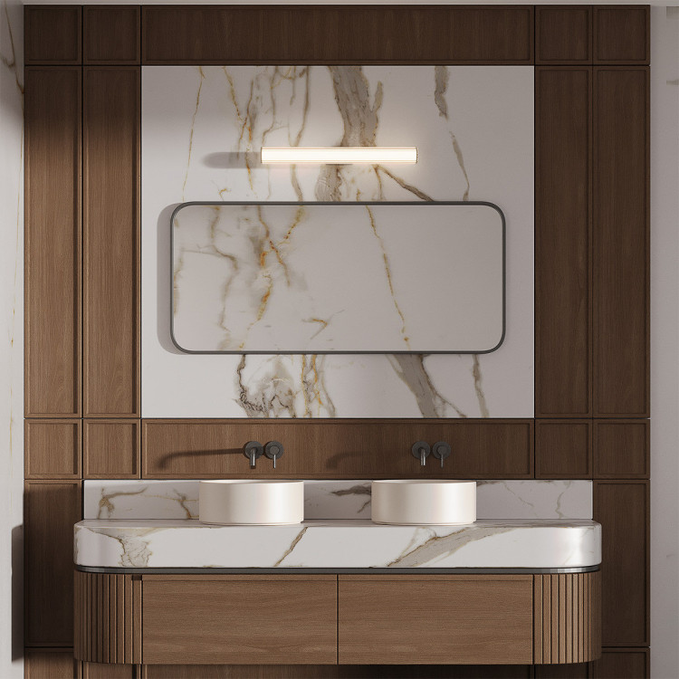 złoty kinkiet LED nad lustro 61 cm - 12622