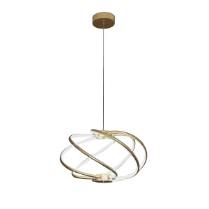 lampa wisząca Kandor złota LED CCT